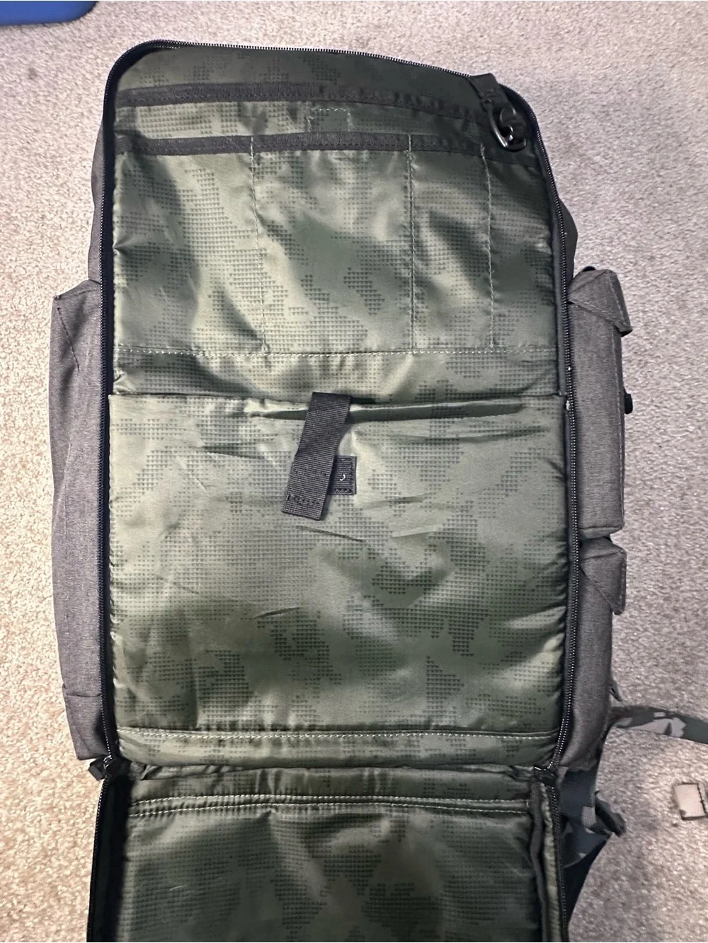 Under Armour Project Rock Men's Black with Gray Camo Accent Backpack